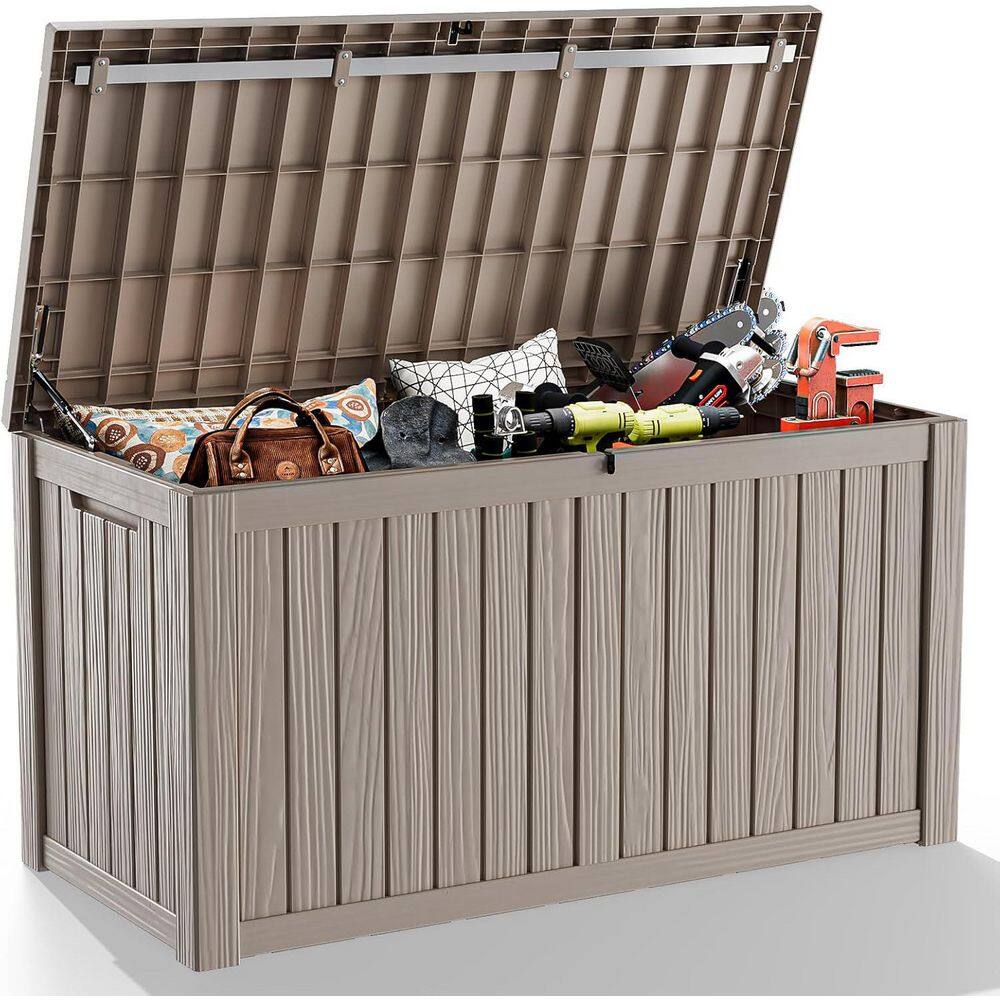 150 Gal. Black Resin Deck Box with Lockable Lid and Easy Assembly price history on PriceWatchPro