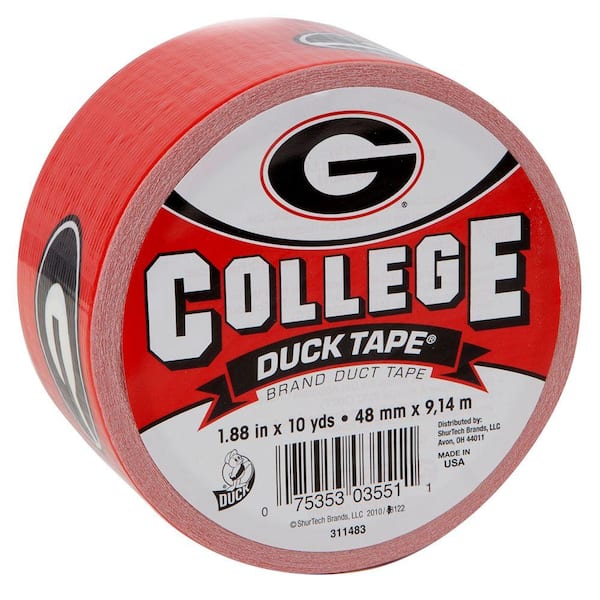 Duck College 1-7/8 in. x 30 ft. University of Georgia Duct Tape