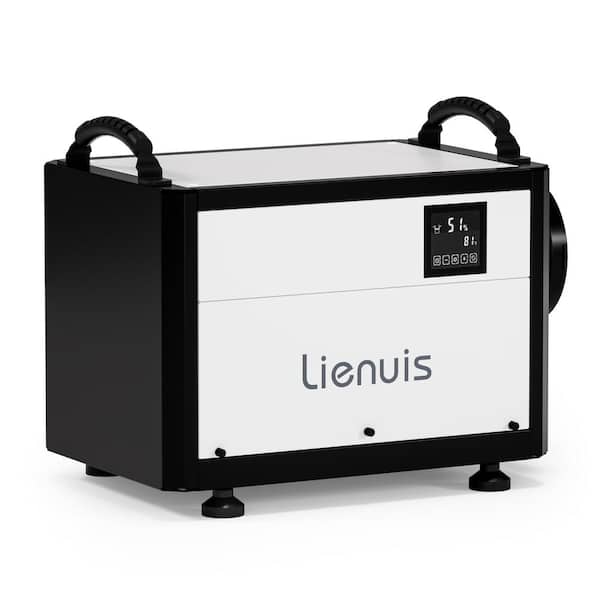 110 pt. 1,300 sq. ft. Bucketless Commercial Dehumidifier in White with Auto Defrost for Basement Crawlspace Dehumidifier