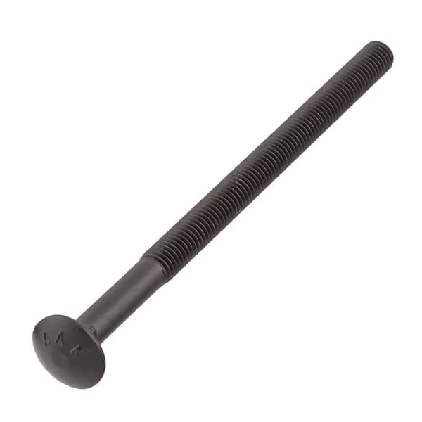 1/2 in. -13 x 8 in. Black Deck Exterior Carriage Bolt