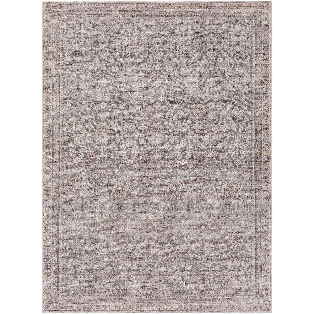 Galey Alix x  Collins Avenue III Vintage Damask Area Rug, 3'10 in. x 5'7 in. (4' x 6'), Rust/Brown price history on PriceWatchPro