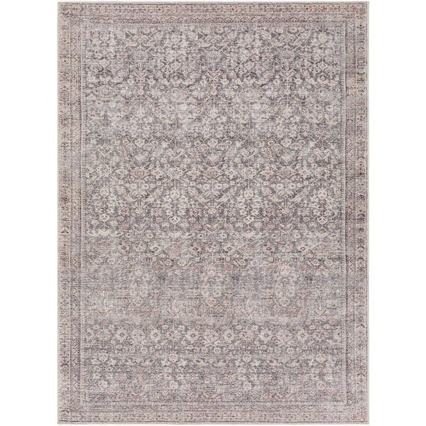 Galey Alix x Livabliss Collins Avenue III Vintage Damask Area Rug, 6'6 in. x 9' (7' x 9'), Rust/Brown