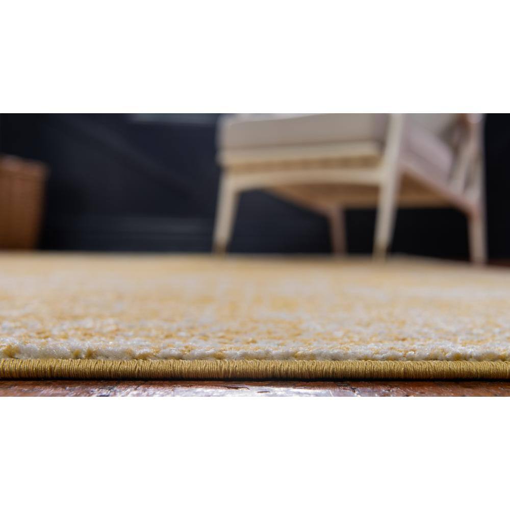 Bromley Vintage Yellow 9' x 12' Distressed Area Rug