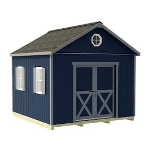North Dakota 12 ft. x 12 ft. Wood Storage Shed Kit with Floor Including 4 x 4 Runners