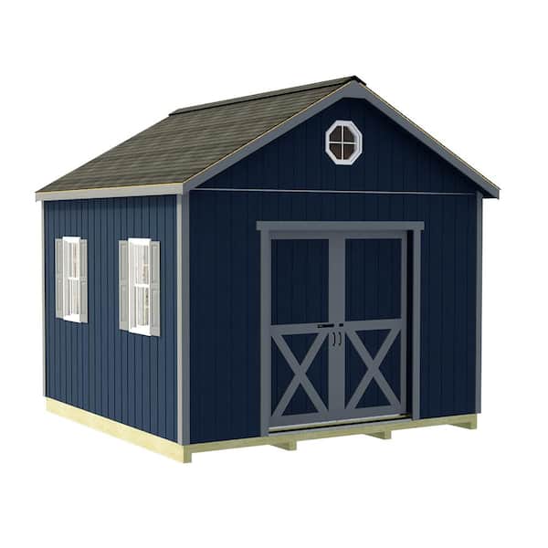 Best Barns North Dakota 12 ft. x 12 ft. Wood Storage Shed Kit with Floor Including 4 x 4 Runners