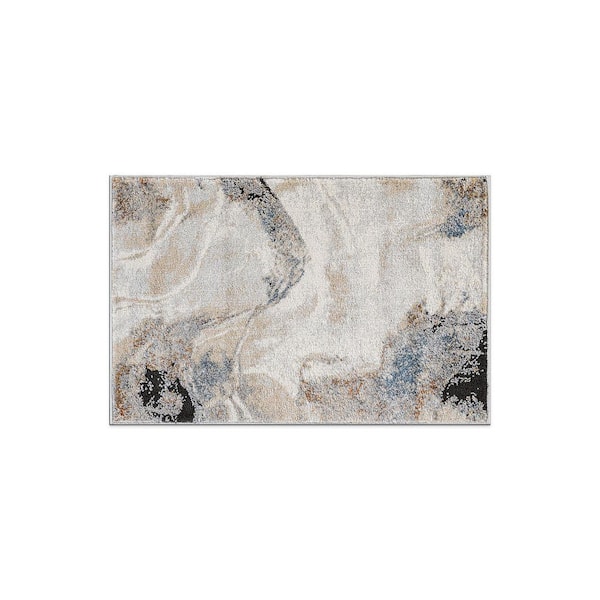 2 ft. x 3 ft. Beige Desert Drift Area Rug