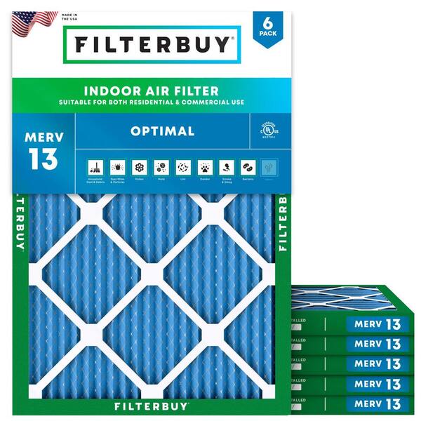 3-Pack 24x30x1 MERV 8 Pleated Air Filters - HVAC Furnace Filters - 3 Month Life