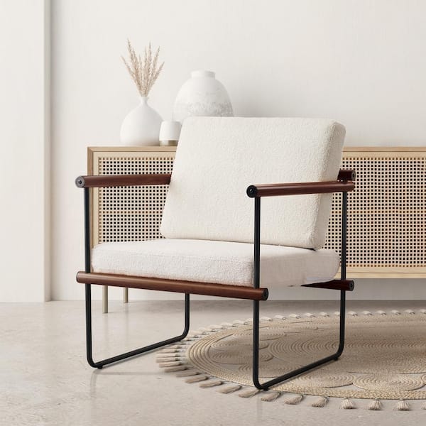 Metal frame upholstered chair sale