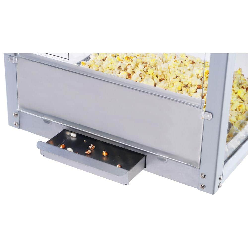 Vintage Red Stainless Steel Countertop Popcorn Machine