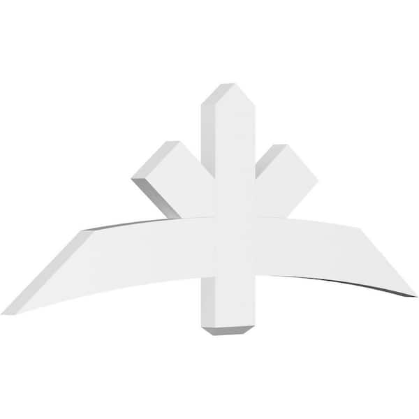 Ekena Millwork Alberta 60 in. W x 22.5 in. H x 2 in. D Signature Polyurethane Bracket