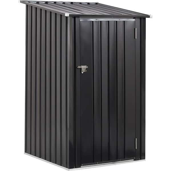 Amucolo 3 ft. x 3 ft. Metal Steel Outdoor Storage Shed Garden Shed Utility Tool Shed with Single Lockable Door