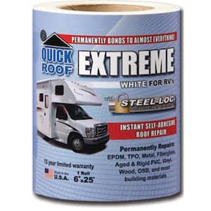 6 in. White Quick Roof Extreme Adhesive for RV