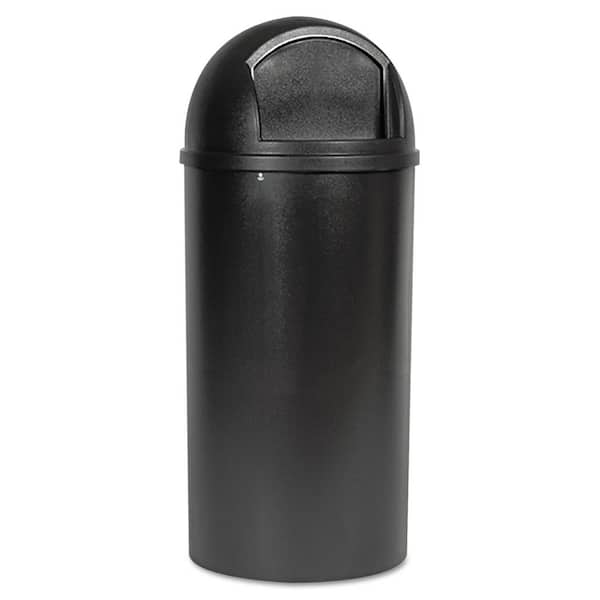 Rubbermaid Commercial Products Marshal 25 Gal. Brown Polyethylene Round Classic Trash Can