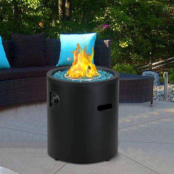 Implement index finger protein Bali OUTDOORS 23 in. Propane Gas Fire Pits, 50,000 BTU with Fire Glass,  Column Fire Bowl for Outdoor, Garden, Patio, Backyard SRGF21901 - The Home  Depot