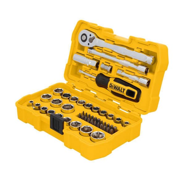 DWE フルセット③ DEWALT 3/8 in. Drive SAE and Metric Mechanics Tool Set (50-Piece