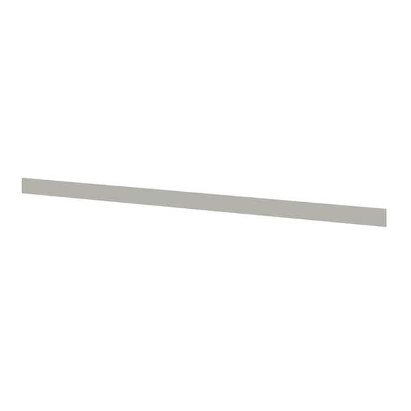 SIMPLY WOODMARK PRO Shaker Full Overlay 94 in. W x 3.94 in. H Toe Kick in Stone Gray