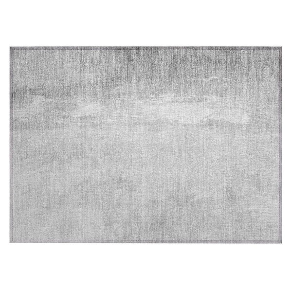 Chantille Machine Washable Indoor/Outdoor Abstract ACN1844 Gray 2 ft. x 3 ft. Accent Rug