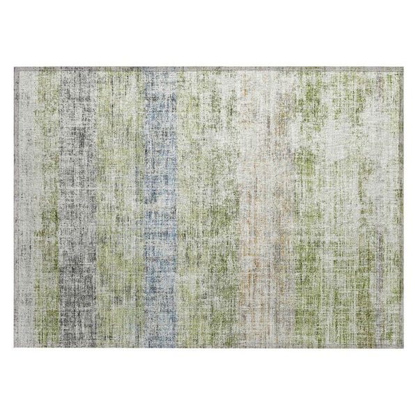 Chantille Machine Washable Indoor/Outdoor Abstract ACN2388 Green 2 ft. x 3 ft. Accent Rug