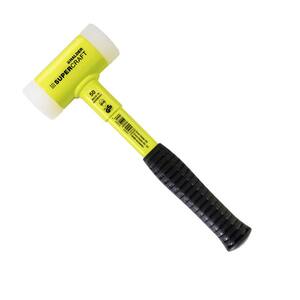 Halder 2.5 lb. Dead-Blow Hammer with Steel Handle Rubber Grip and Replaceable Nylon Face Inserts