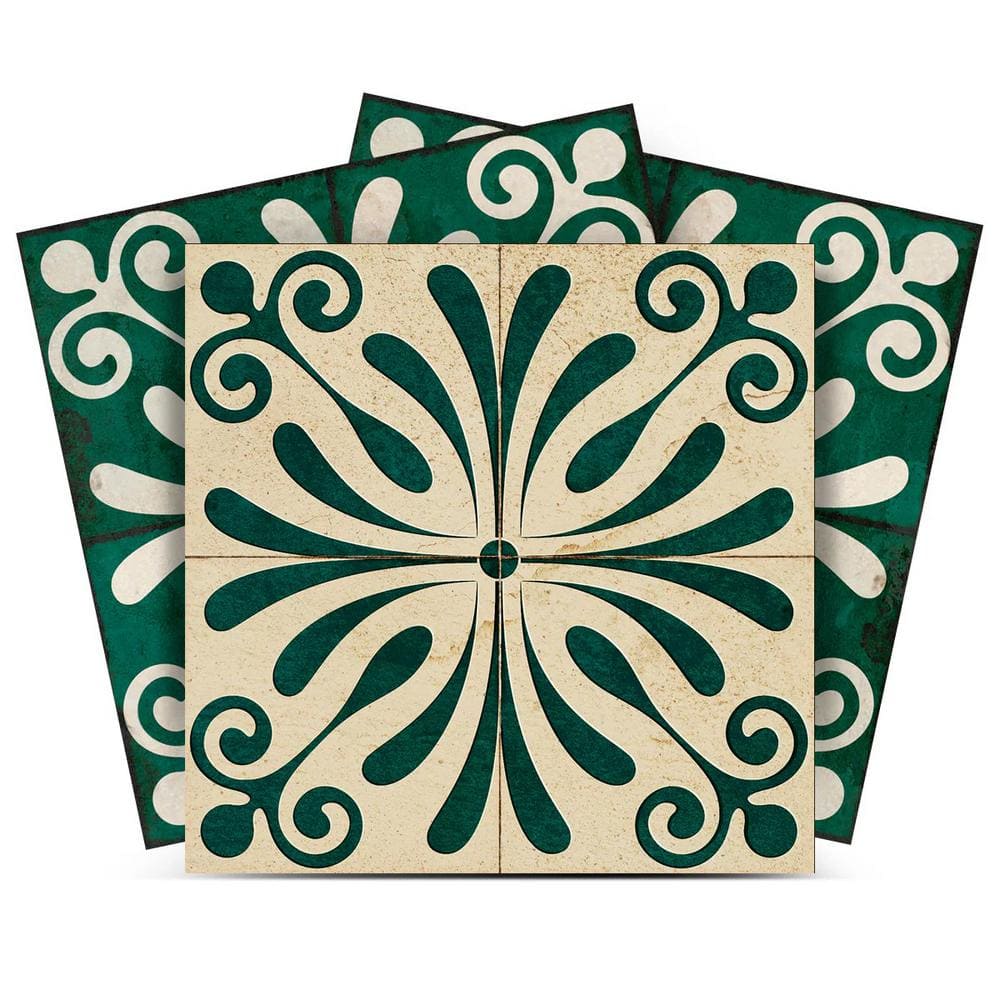 Dark Green and Antique White R1012 12 in. x 12 in. Vinyl Peel and Stick Tile (24 sq.ft., 24-Tiles/pack) price history on PriceWatchPro