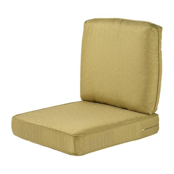 Hampton Bay Outdoor Chair Cushion Foam Pad 23.25 X 27 Replacement Pillow Blue 