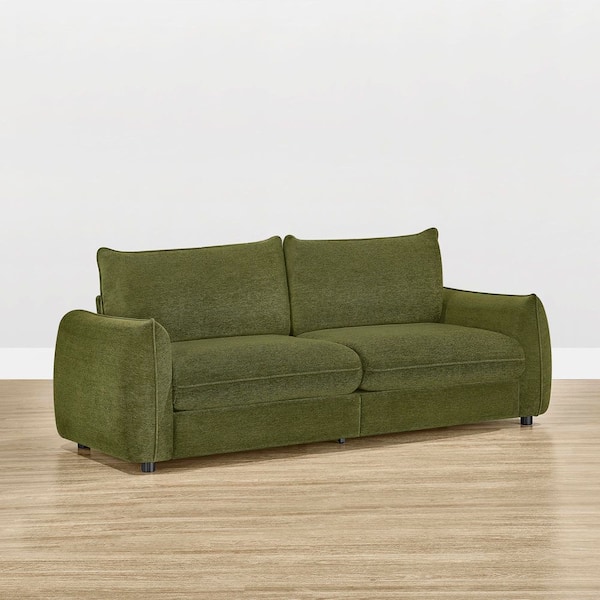 Spruce & Spring Ayla 90.55 in. Flared Arm 2-Piece Fabric Rectangle