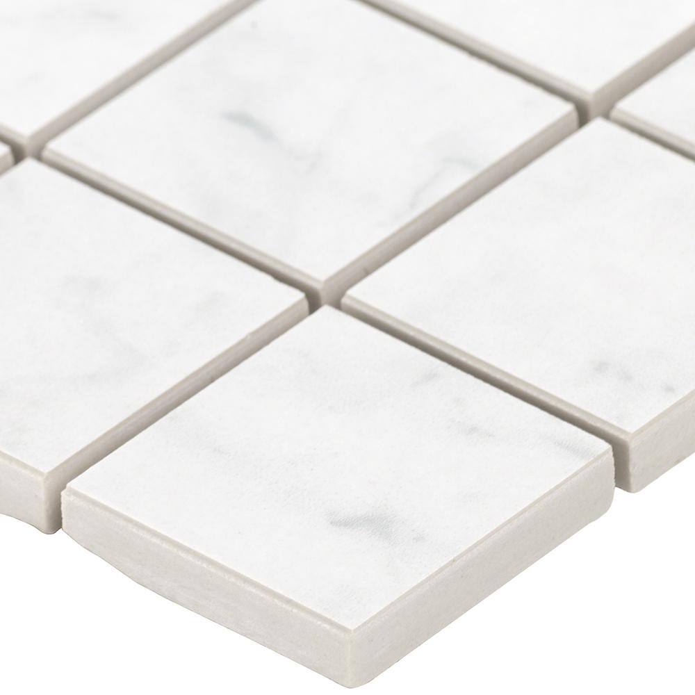 Grace Matte White Porcelain Mosaic Tile for Walls and Floors