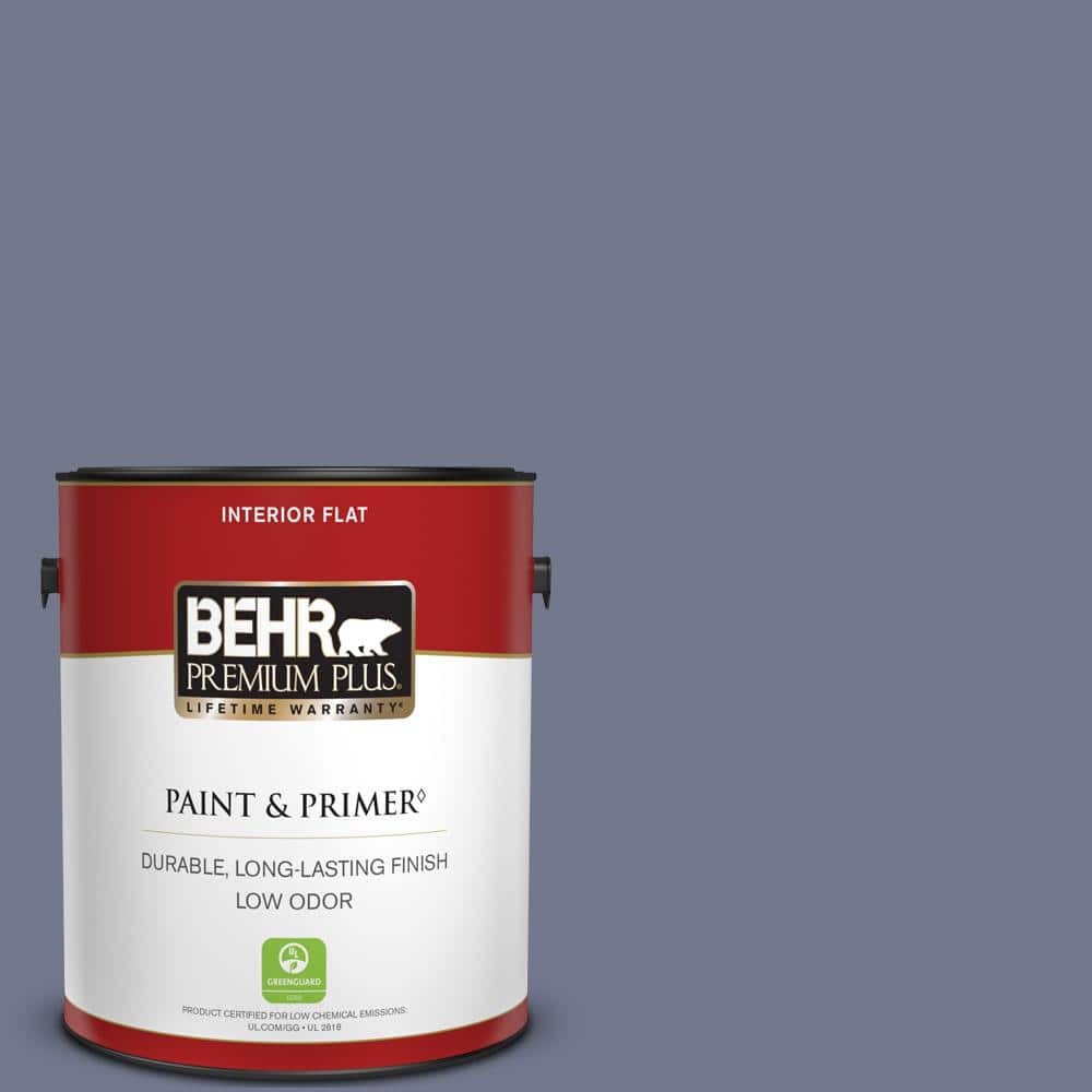 BEHR PREMIUM PLUS 1 gal. #S550-5 Fantasia Flat Low Odor Interior Paint &  Primer 140001 - The Home Depot