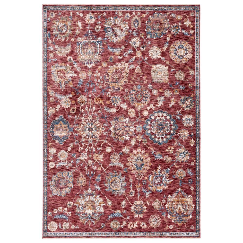 Heirloom 8 ft. x 10 ft. Rust/Ivory Floral Abstract Area Rug price history on PriceWatchPro