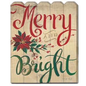 Charlie Merry and Bright Unframed Graphic Print Typography Art Print 20 in. x 16 in.