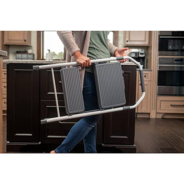 Gorilla Ladders - 2-Step Compact Steel Step Stool, 225 lbs. Load Capacity Type II Duty Rating (8ft. Reach Height)