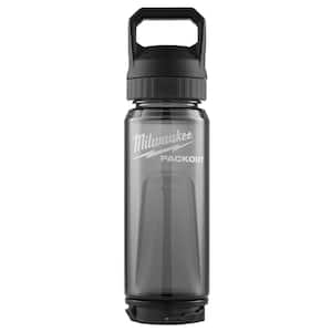 Milwaukee PACKOUT 25 Oz. Black Plastic Bottle with Chug Lid