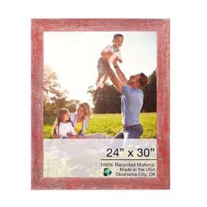 Victoria 24 in. W. x 30 in. Rustic Red Picture Frame