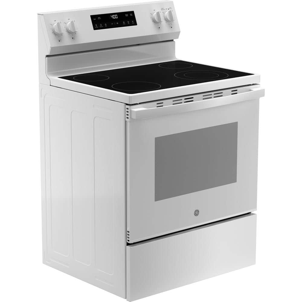 White 30" Free-Standing Self-Cleaning Electric Range