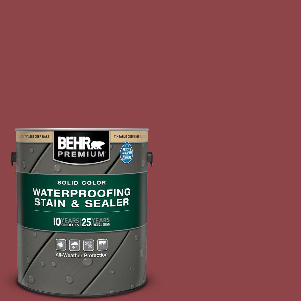 1 gal. #MQ1-09 Haute Couture Solid Color Waterproofing Exterior Wood Stain and Sealer price history on PriceWatchPro