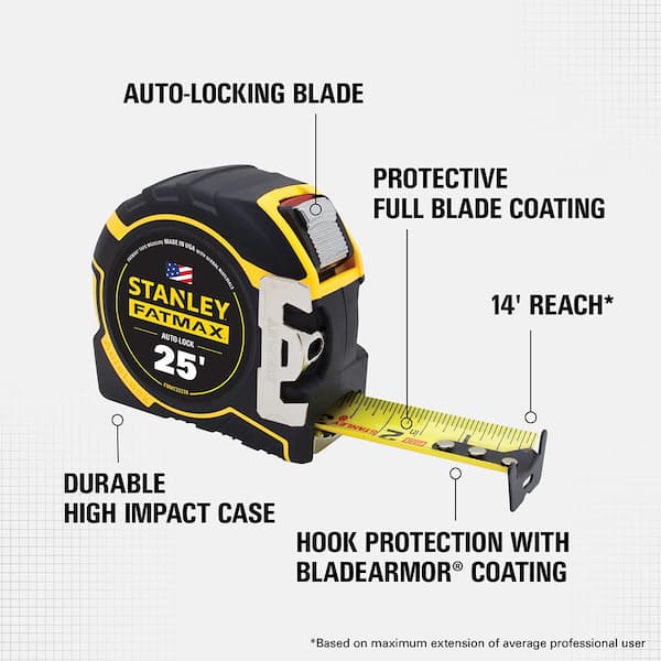 Stanley 31 in. 2-Way Adjustable Plastic Folding Sawhorse (2 Pack) and  FATMAX 25 ft. x 1-1/4 in. Auto Lock Tape Measure STST60626W38L - The Home  Depot
