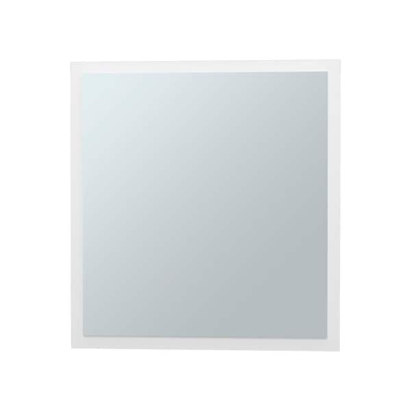 Unbranded White 19.7 in W x 21.1 in. H Coastal Rectangle Particle Board Framed Mirror Wall Mirror Bathroom Vanity Mirror