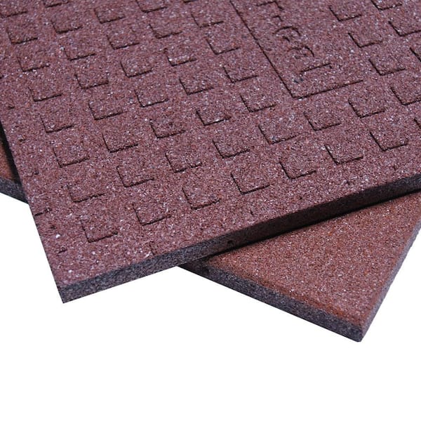 Rubber-Cal 2-ft x 3-ft Interlocking Finished Tile Square Indoor or