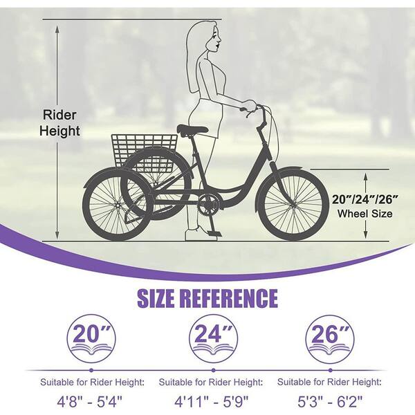 Tandem three wheel bicycle online
