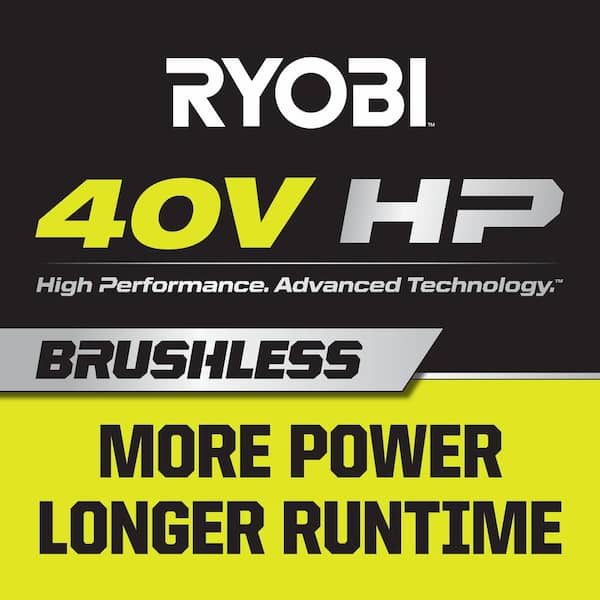 40V HP Brushless 100 MPH 600 CFM Cordless Leaf Blower/Mulcher/Vacuum w/ Lawn & Leaf Bag, (2) 4.0 Ah Batteries & Charger