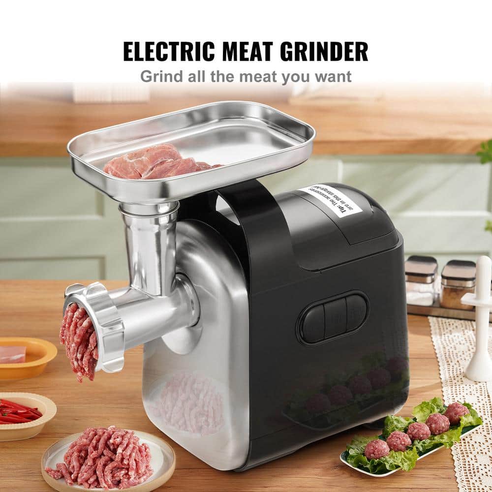 Heavy Duty Black Stainless Steel Electric Meat Grinder with Sausage Stuffer