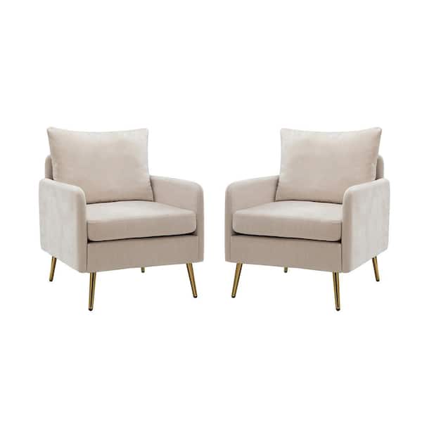 Ivory accent chair set of 2 discount