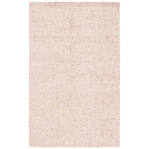 SAFAVIEH Martha Stewart Rust/Ivory 5 ft. x 8 ft. Solid Marled Area Rug