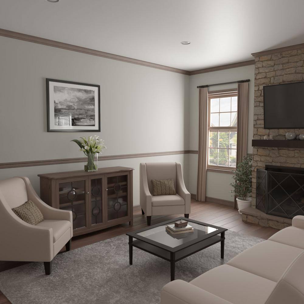 96" Walnut Solid Wood Crown Molding
