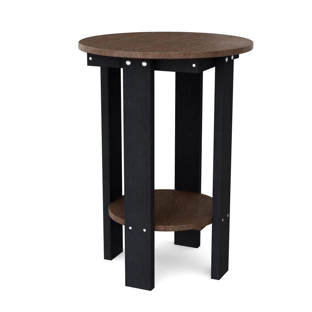 Heritage Tudor Brown and Black HDPE Plastic Outdoor Side Table price history on PriceWatchPro