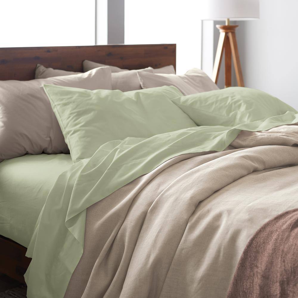 Sage Bamboo Microfiber Deep Pocket Full Sheet Set