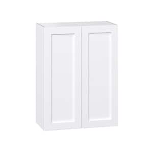 Mancos 30 in. W x 40 in. H x 14 in. D Bright White Shaker Assembled Wall Kitchen Cabinet