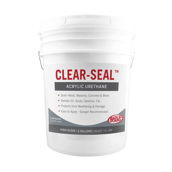 RAIN GUARD Clear-Seal 5 gal. Surface High Gloss Urethane Sealer