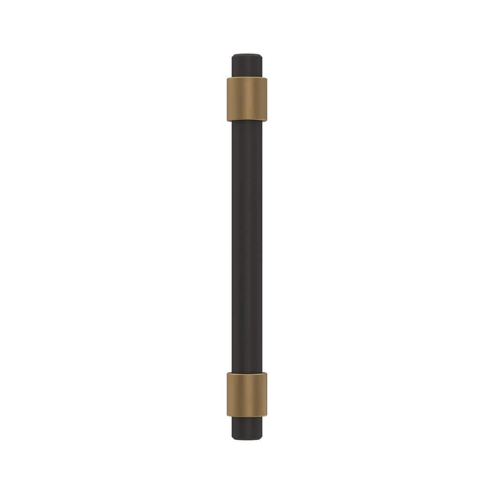 Matte Black and Bronze Modern Cabinet Bar Pull