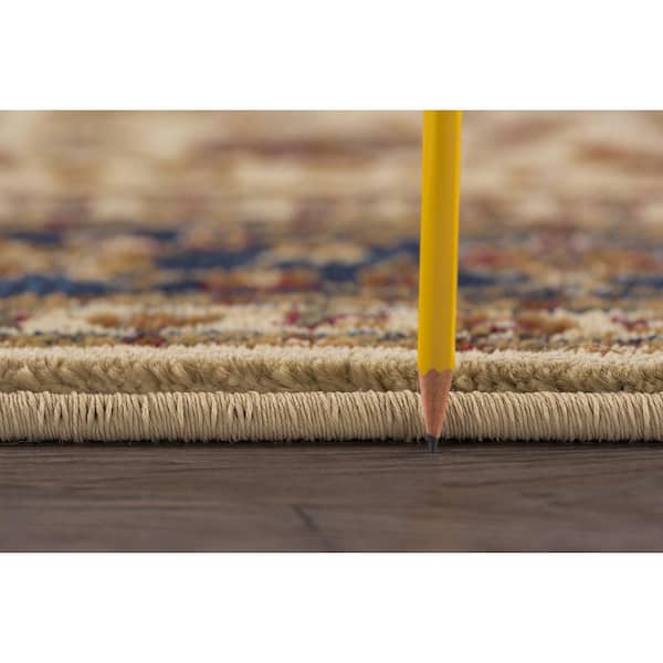 Sensation Border Ivory 9 ft. x 12 ft. Indoor Area Rug